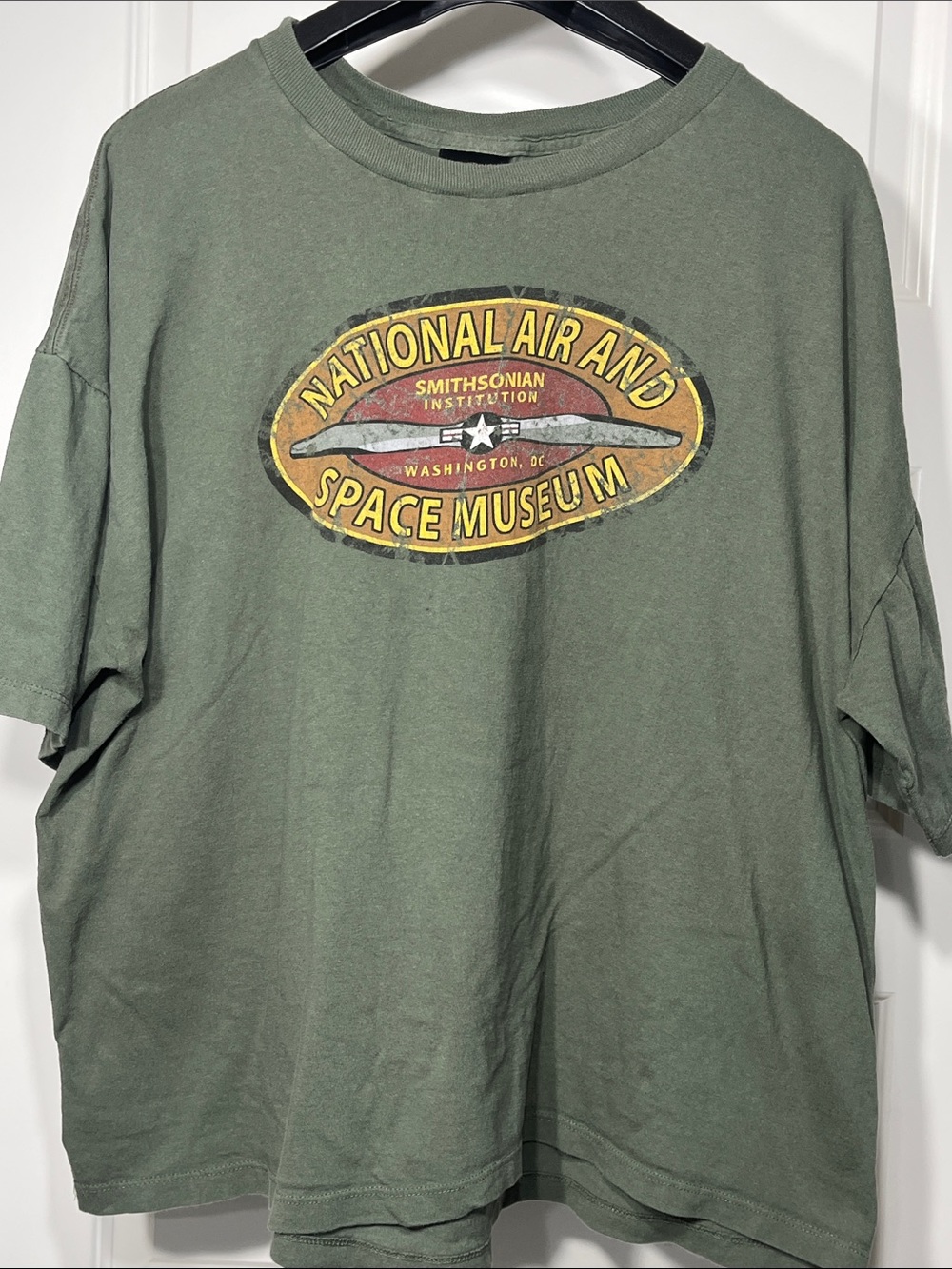 Prairie Mountain‎ National Air & Space Museum Graphic T Shirt XXL USA Made Green